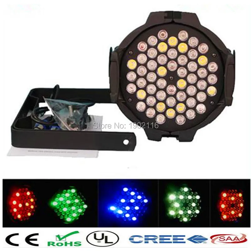 Wholesale cheap price  54x3W RGBW New Par Led Flat Par Cans Light dj disco light DMX512 stage effect lighting