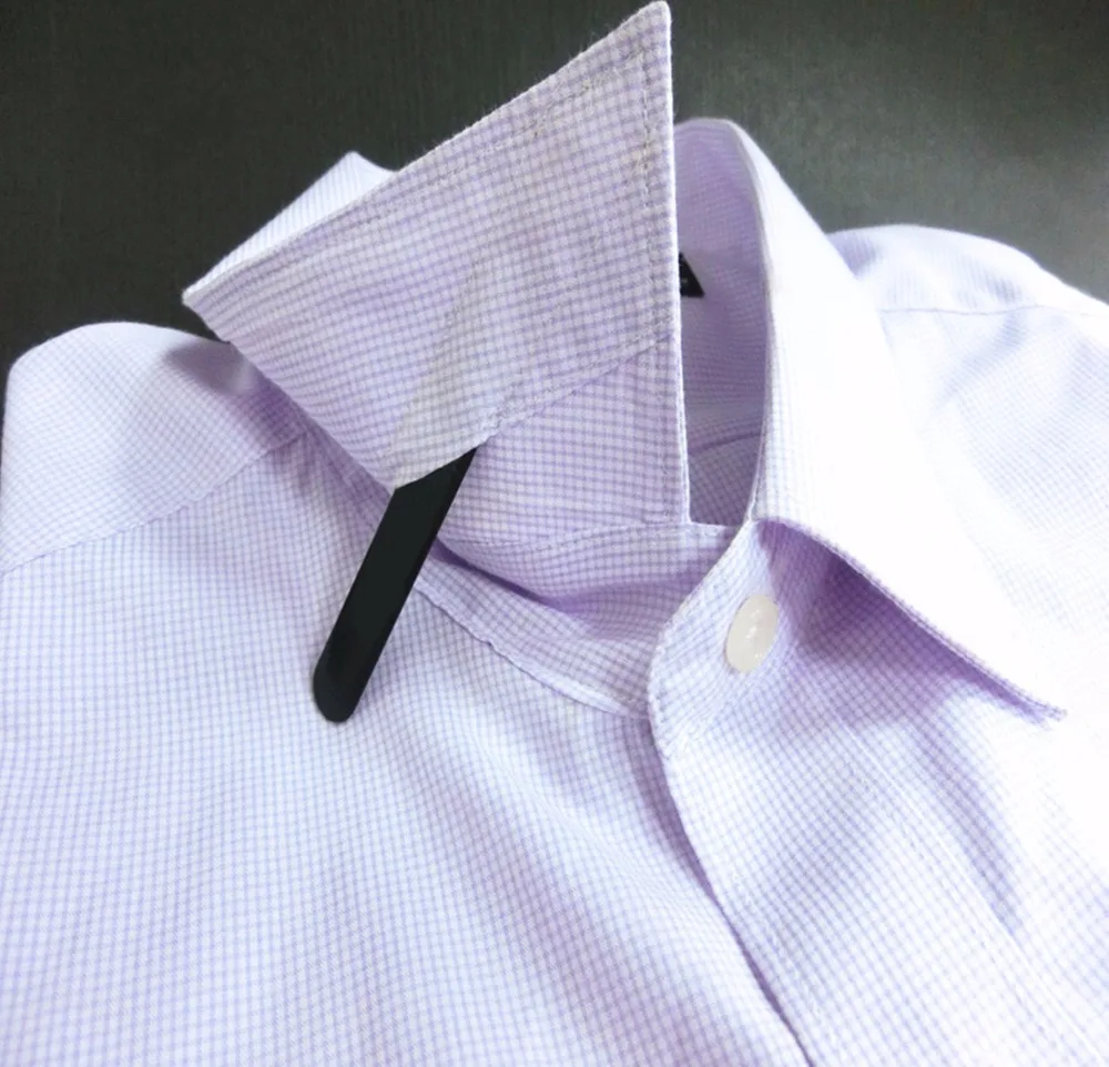 SHANH ZUN персонализированные имя или логотип нержавеющая сталь воротник остается для мужчин платье рубашка 4 шт. в коробке