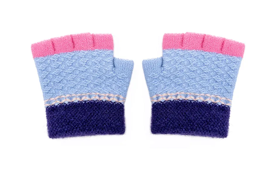 REAKIDS, модные детские перчатки, вязаные зимние детские перчатки, новые хлопковые детские перчатки для девочек и мальчиков, зимние перчатки
