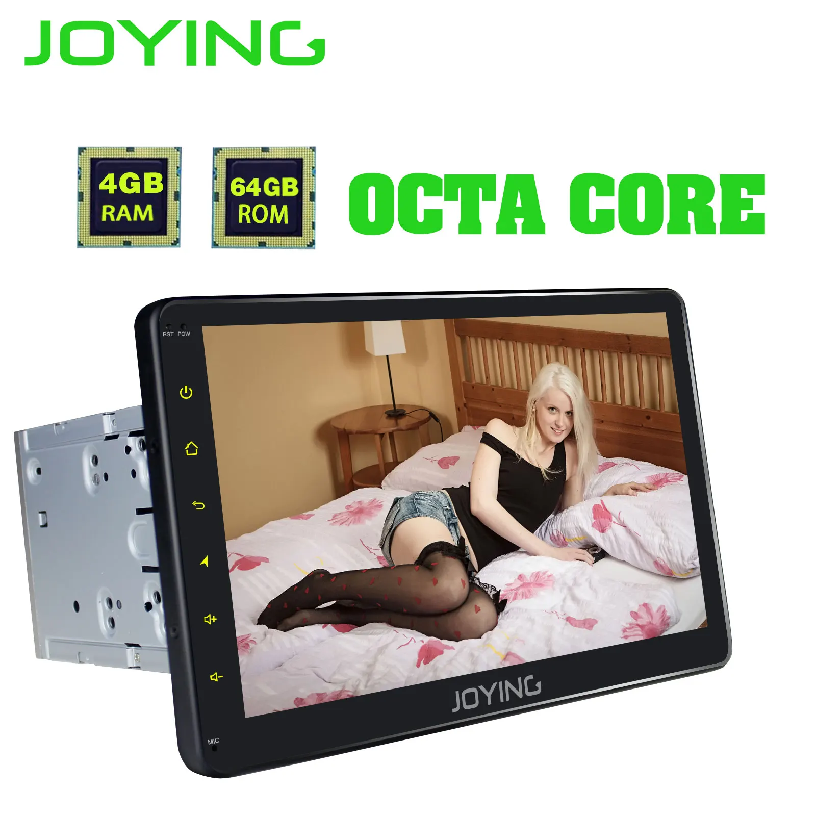 Perfect Android 8.1 2 din car radio Octa Core 4GB+64GB 10.1"IPS 1280*720 HD support 4G /wireless Carplay /DSP/SWC radio cassette player 4