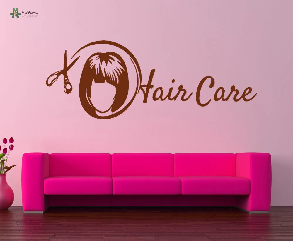 

YOYOYU Vinyl Wall Decal Scissors Styling Comb Hairstylist Hair Salon Room Art Home Decoration Stickers FD393