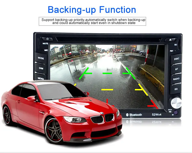 reproductor RDS Radios Bluetooth AUX United Video control navegación estéreo descuento ''pantalla FM Sidra USD táctil 6518B Din USB GPS De Coche States Dollar Radio remoto 6,5 Estrada Gran 2 Universal 5 reproductor RDS Radios Bluetooth 5