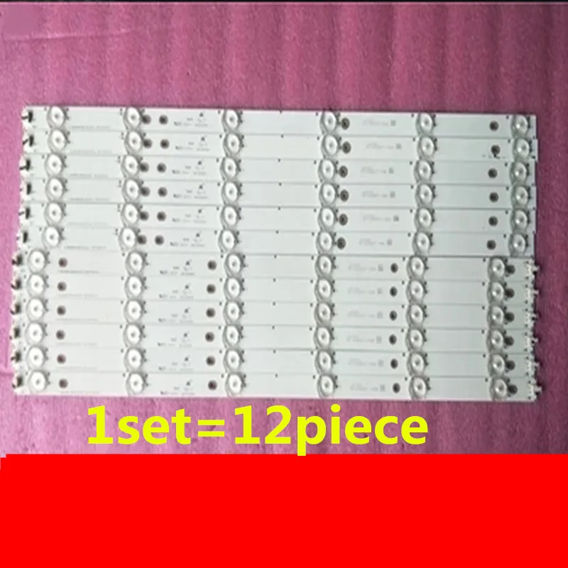

1set=12pcs led bar light for Toshiba 48inch 48L3453 4C-LB480T-YHAL 006-P2K2094A LVF480SSDX E2 V2 1piece=6led