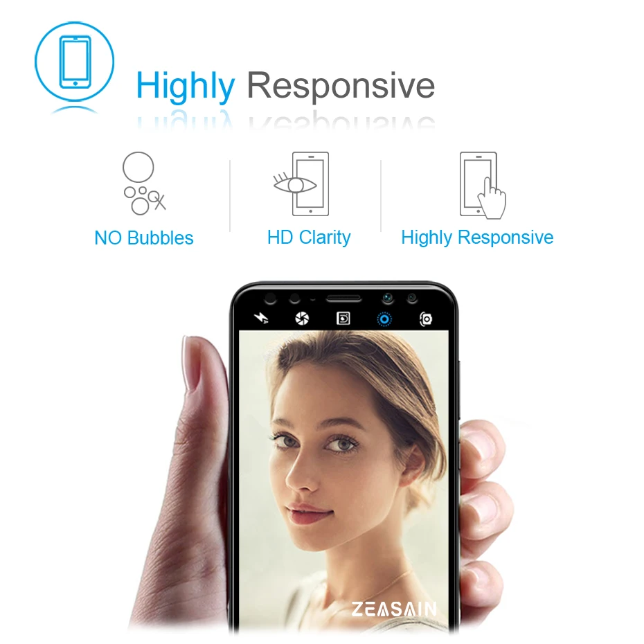 2 Pack Original ZEASAIN 2.5D Full Cover Tempered Glass Screen Protector For Huawei Mate 10 Lite Mate 10Lite Toughened Glass Film (4)
