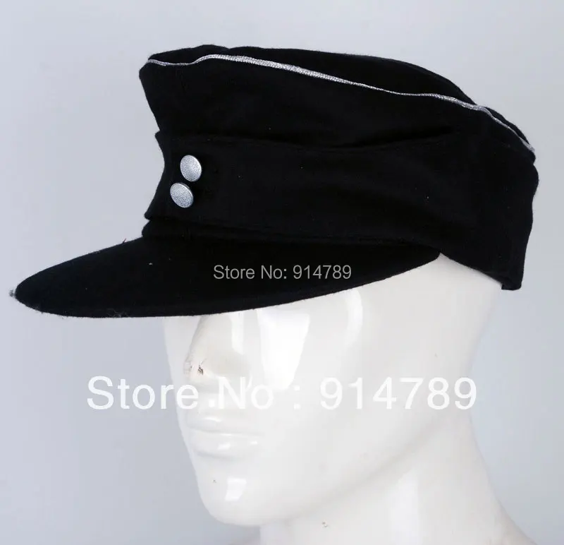  WWII GERMAN WH ELITE OFFICER PANZER WOOL FIELD CAP SIZE M-33190