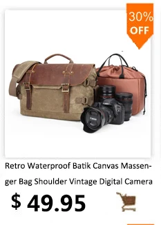 Наплечный Слинг SLR фотография Цифровая камера сумка маленький Дорожный Чехол холст винтажная сумка на плечо для Nikon sony Canon DSLR камеры