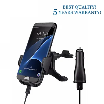 

Car Mount Qi Wireless Charger For iPhone X 8 Plus Quick Fast Charge Wireless Charging Pad Car Holder Stand for Samsung S9 S8 S7