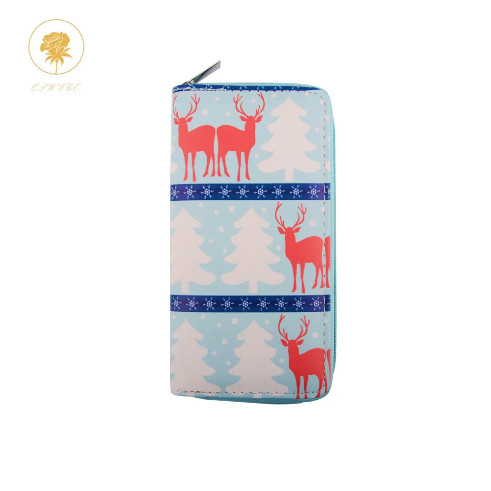 

Oswego Women Wallets Female Long Christmas Wallet Change Clasp Purse Money Coin Card Holders Pouch Handbag For Girl Kid Gift