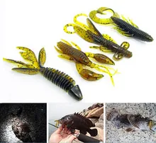 4pcs soft sea fishing lure carp fishing tackle jig wobbler swivel rubber lure fishing kit silicone bait protein soft worm shrimp