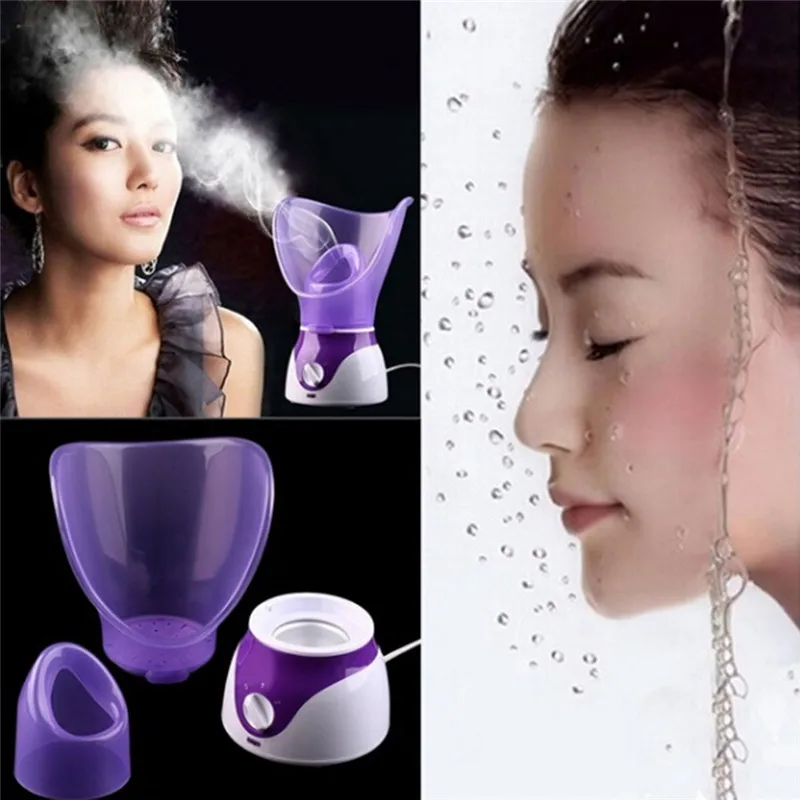  110-240V 130W Facial Face Steamer Deep Cleanser Mist Steam Sprayer Spa Skin Vaporizer Promote Blood