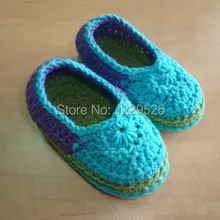 Детские пинетки-Детские кроссовки-детская обувь-зеленая обувь-зеленые пинетки-зеленая и синяя-вязанная крючком обувь-вязаные пинетки