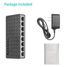 10/100 Мбит/с 8 Порты и разъёмы Fast Ethernet LAN Настольный RJ45 сетей переключатель Hub адаптер