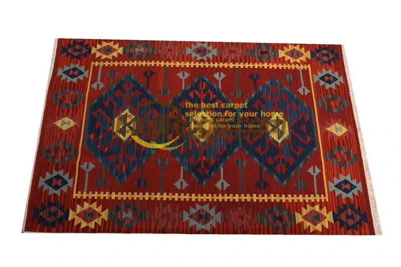 

handmade wool kilim rugs living room rug bedroon bedside blanket corridor Mediterranean style DX1REDgc131yg4