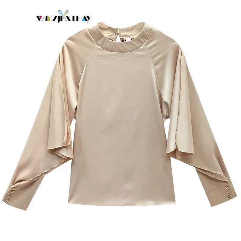 Blouse 2019 Autumn Fashion Style Stand Collar Women Shirt