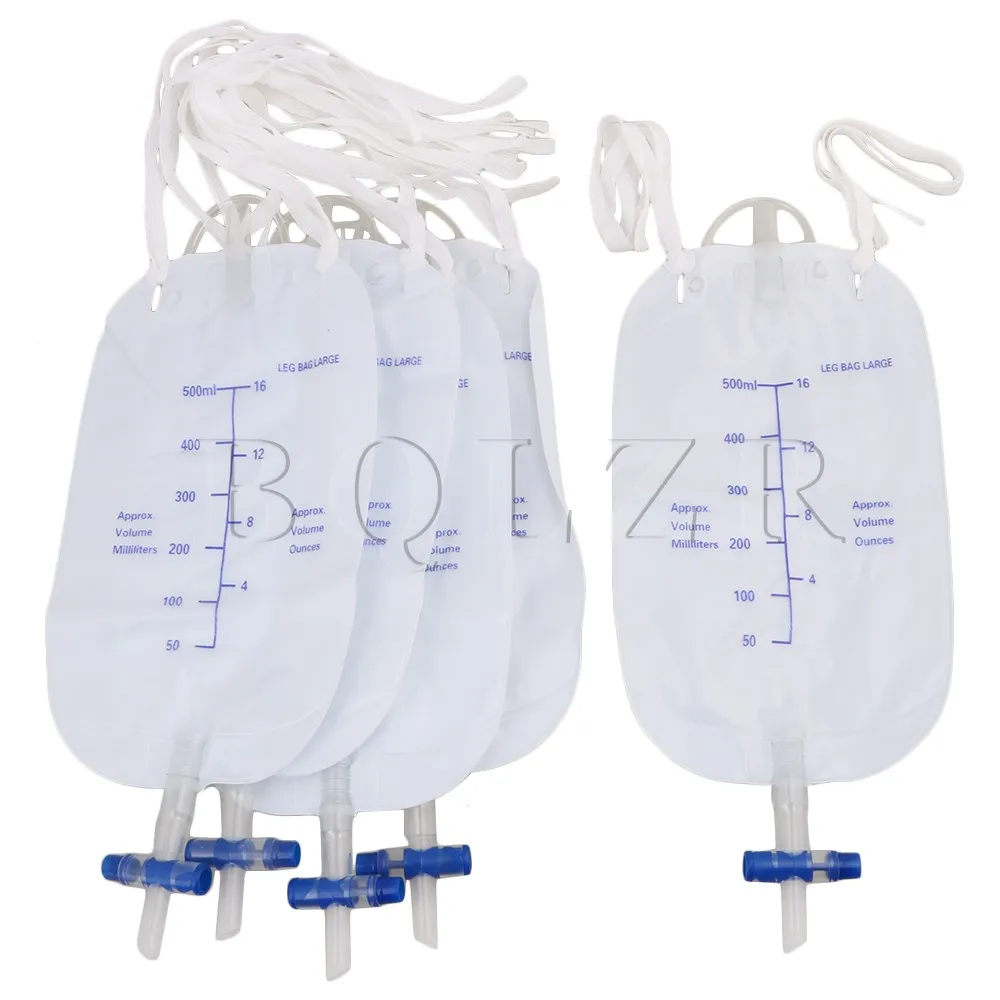 

5PCS BQLZR 500ml Urinary External Catheters Leg Bag Holder Incontinence Supply