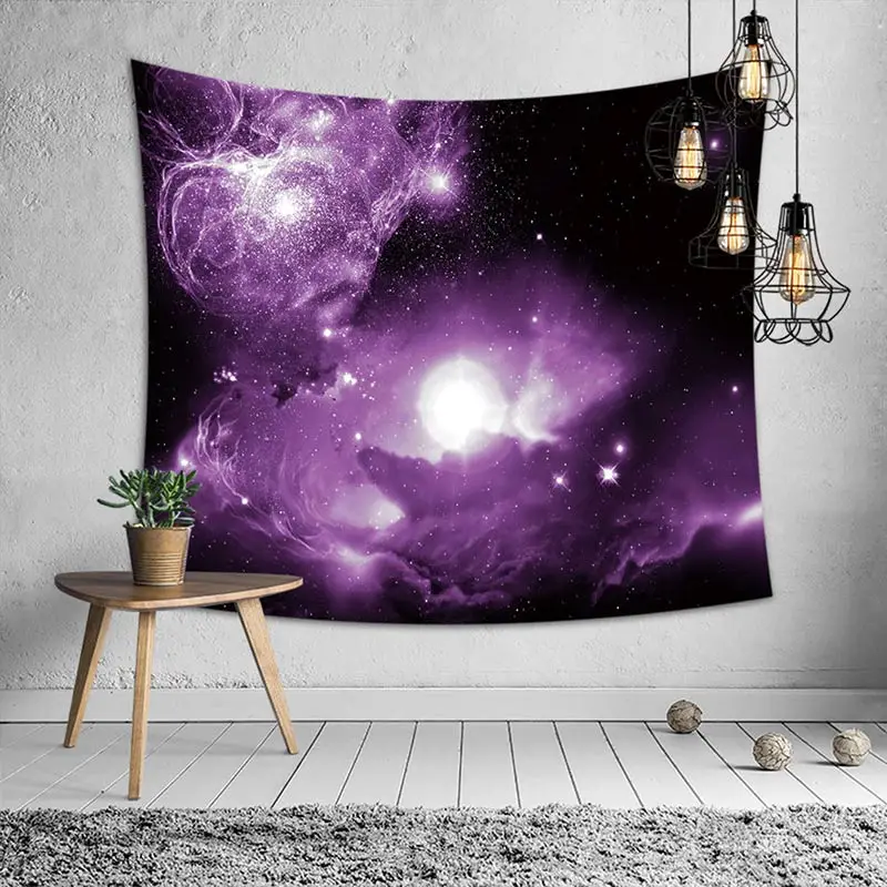 Фиолетовый Galaxy психоделический гобелен стене висит Galaxia Decorativa пространство картины настенный ковер дома декоративные гобелены