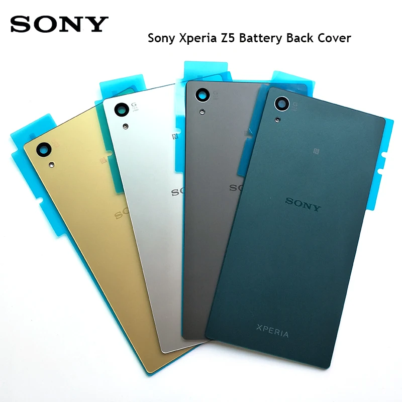 

Original Sony Xperia Z5 Back Housing Glass Battery Cover For E6603 E6633 E6653 E6683 Rear Door Replacement Case Parts With Logo