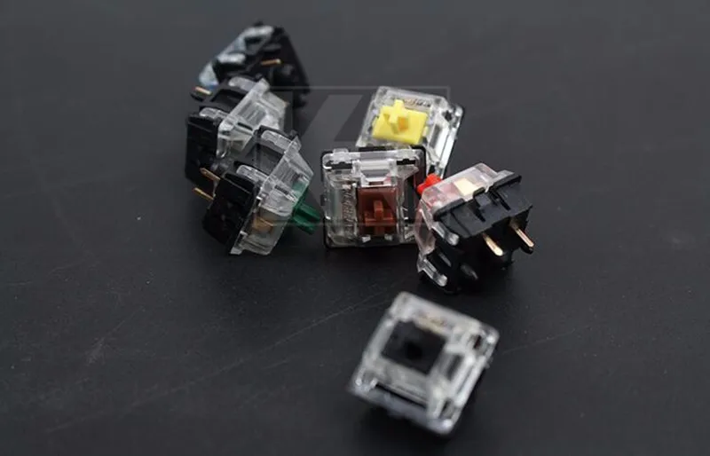  Gateron mx switch 3 pin adn 5 pin transparent case mx green brown blue switches for mechanical keyb