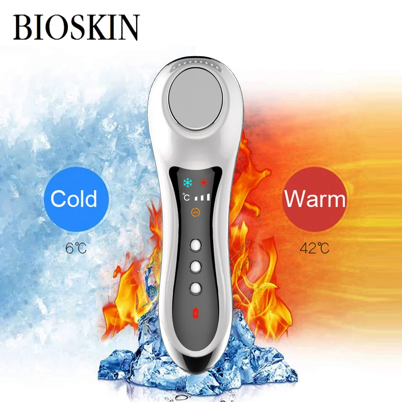 Массажер для лица BIOSKIN Anion ультразвуковой массажер горячей и холодной кожи