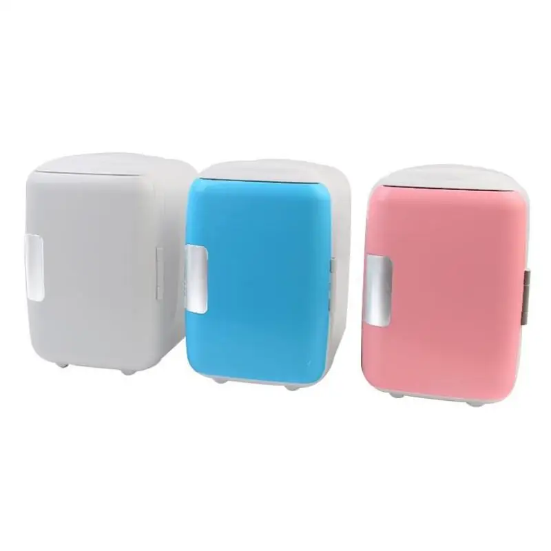 12V 220V Mini Car Fridge Portable household Refrigerator Travel Auto Cooler Freezer Warmer cooling Box Dual Use Office 4L