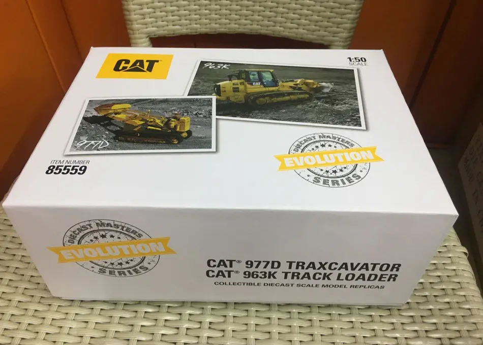 Evolution Cat 977D траккаватор+ 963 K гусеничный погрузчик 1:50 бренд Diecast Masters DM85559