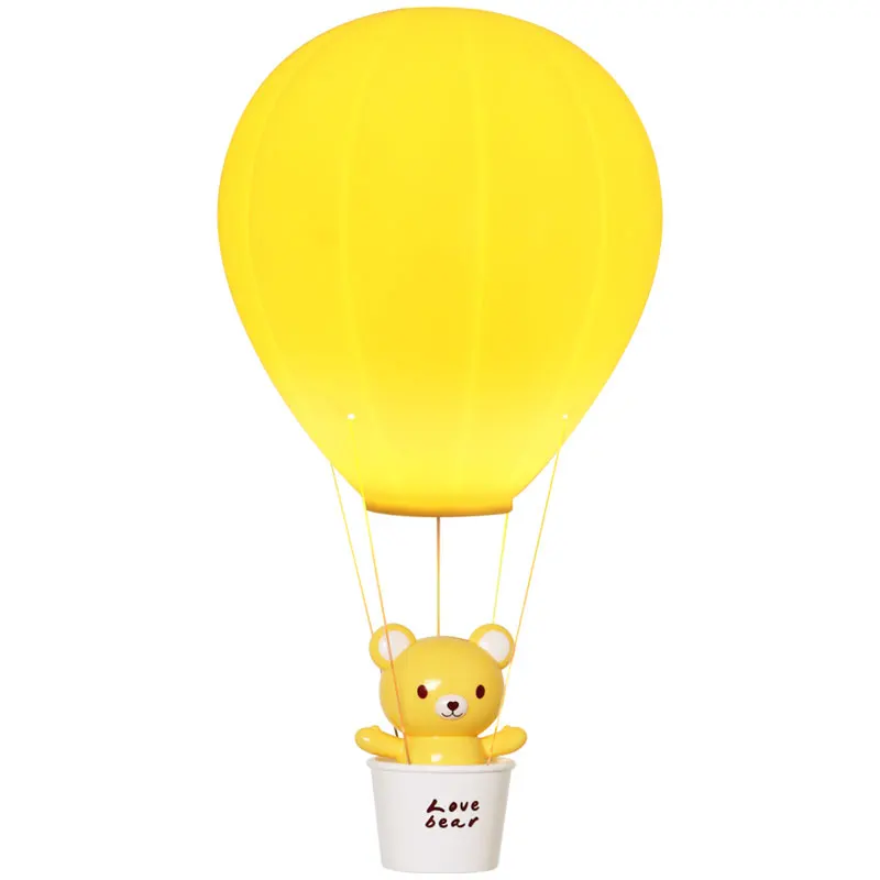 Hot Air Balloon Charging LED Night Lamp Creative Cartoon Cute Desk Lamp Bedroom Bedside Warm Light Nursing Children Baby Light (1)