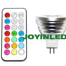 5 pcs 4 W MR16 DC12v пульт дистанционного управления Светодиодный прожектор RGB