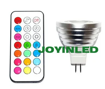 買取 5個4ワットMR16 DC12vリモートコントロールledスポットライトrgb
