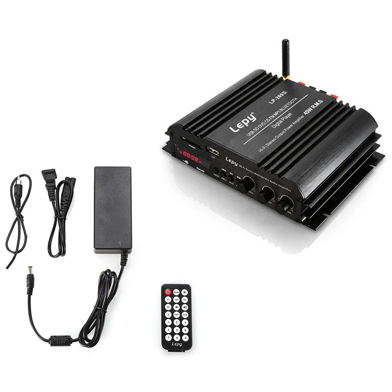 Lepy Lp-269S Bluetooth автомобильный усилитель Hi-Fi Цифровой стерео аудио 2 канала мощный звук совместим с мото компьютерным динамиком