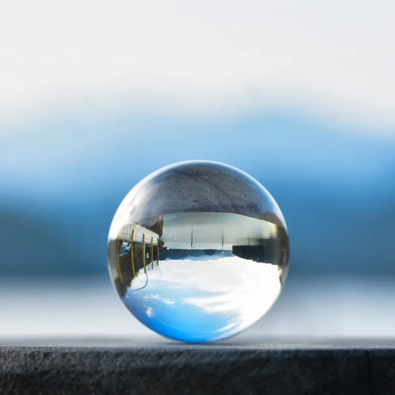 

Clear Crystal Lens Ball Photography Professional Fun Photography Prop Background Accessories Feng Shui Ball 40mm 60mm 80mm 100mm