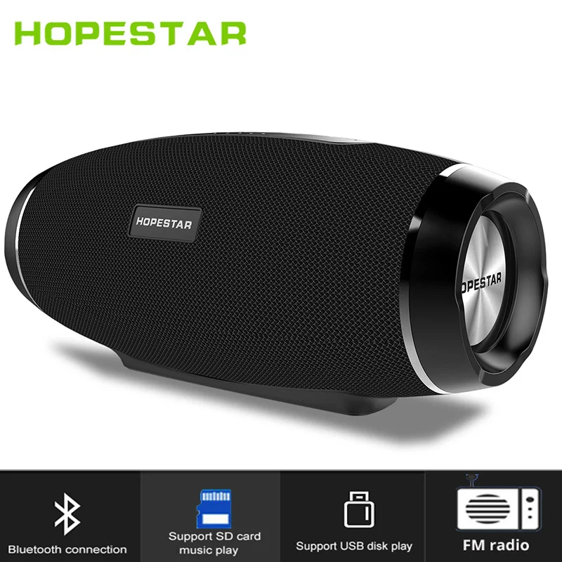 

HOPESTAR H27 Rugby Wireless bluetooth speaker Column stereo 10W soundbar waterproof Subwoofer TF radio sound box charger boombox