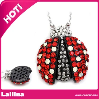 

Red Ladybug Necklace Pendant Charm Insect Bug Fashion Jewelry for Women
