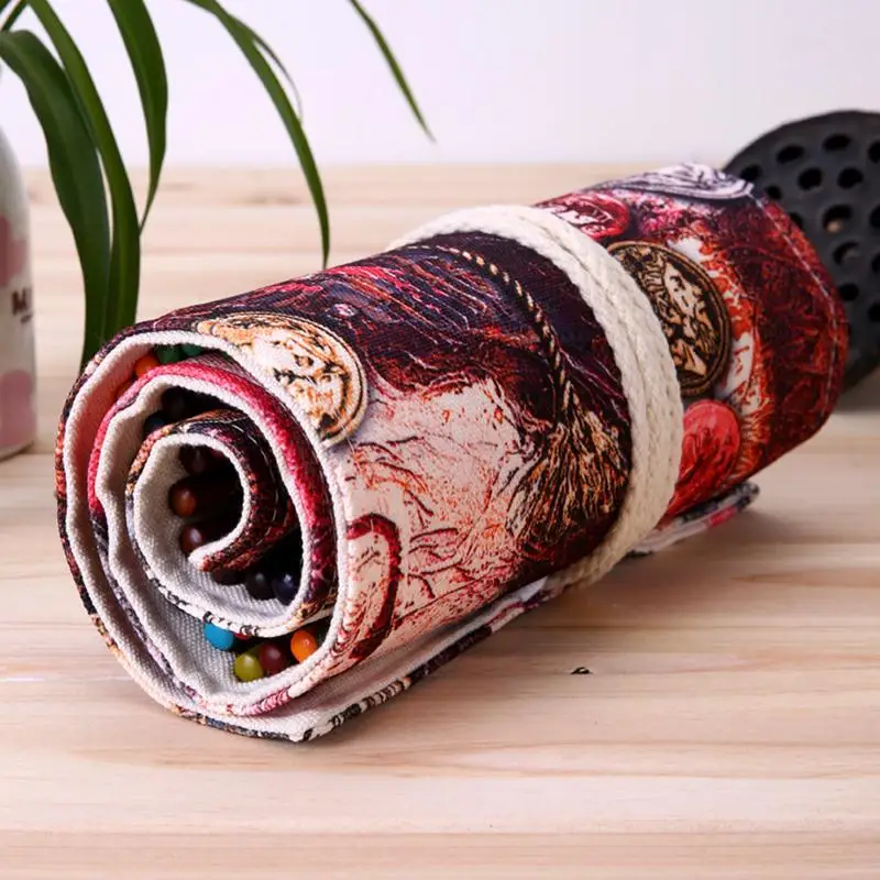36/48/72 holes estojo escolar Roman style pencil case Vintage pencil bag kalem kutu estuches school papeleria 2016 kalem kutusu