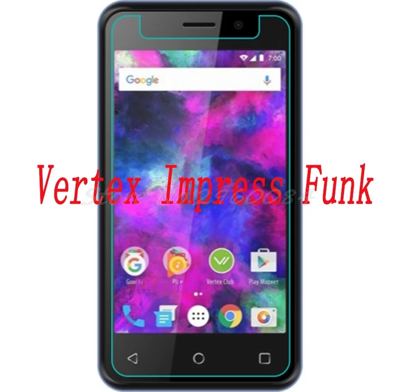 Закаленное стекло для смартфона Vertex Impress Funk 3,9" Взрывозащищенная защитная пленка для экрана