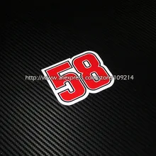 58 Simoncelli Шлем Мотоцикл моторный велосипед наклейки водонепроницаемый стикер 12