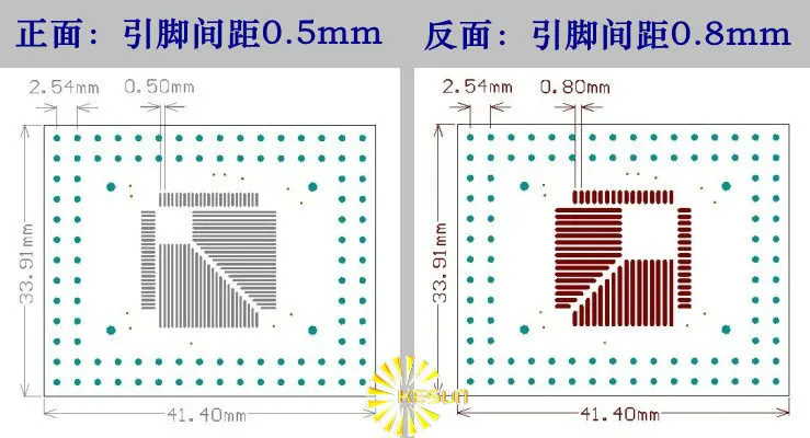 50 шт. X QFP/FQFP/LQFP TQFP32 / TQFP44 TQFP64 TQFP80 TQFP100 0 5 мм/0 8 мм Шаг IC адаптер гнездо/Адаптерная