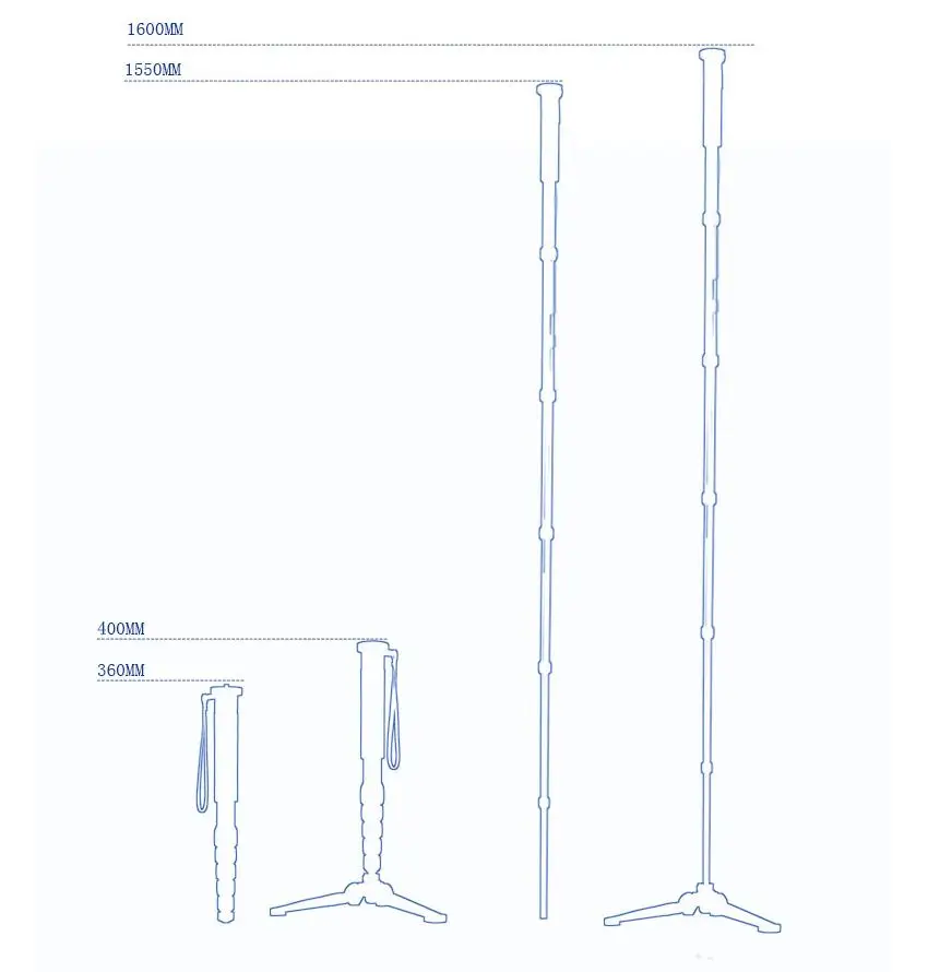 Manbily A-555 160 см/63 дюйма алюминиевый дорожный монопод штатив монопод, KB-0 шариковая головка, M2 база для Canon Nikon sony DSLR камер