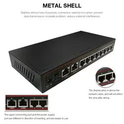 10 портов Spoe сетевой коммутатор POE мощность м более 250 м Ethernet коммутатор POE сеть для ip-камеры 100 Мбит/с сетевой Vlan Smart Switch