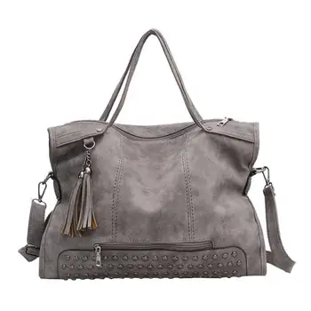 

X-Online 051917 hot sale women handbag female tassel large tote