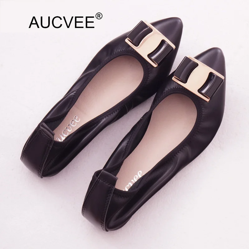 

Genuine Leather Female Shoes Lady Ballet Flat Shoes Spring 2018 Fashion Moccasins Women Shoes Shallow Soft Pregnant Women Loafer