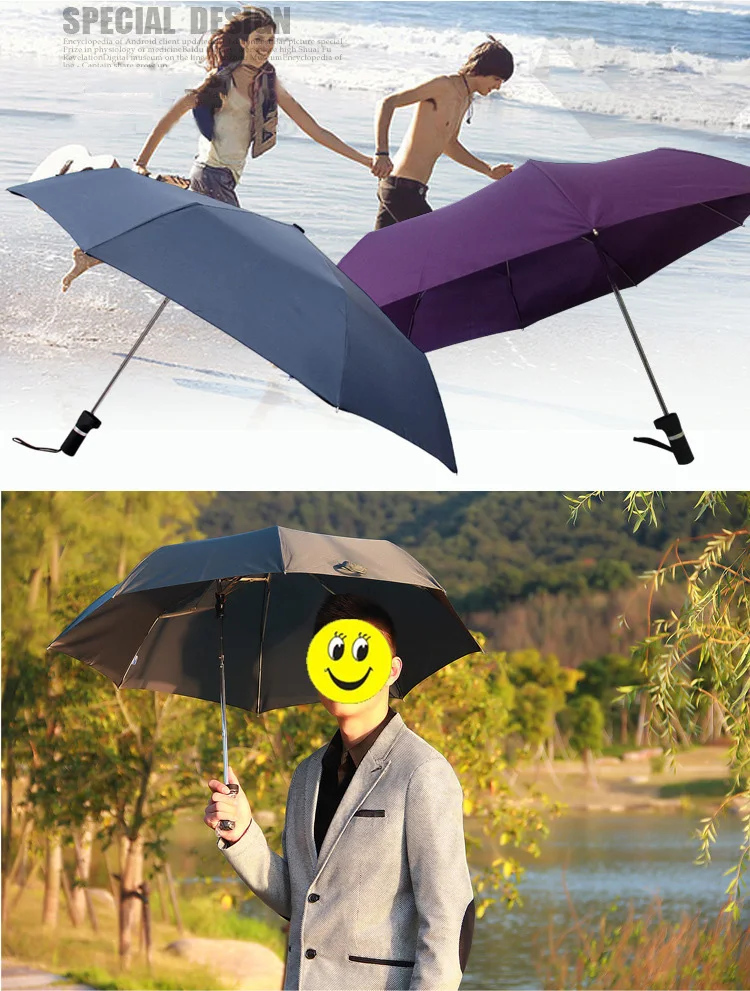 Новое поступление, качественный текцентриковый зонт, анти-УФ, защита от солнца, зонт для мужчин, женский, велосипедный зонт, 3 складных, для улицы, paraguas