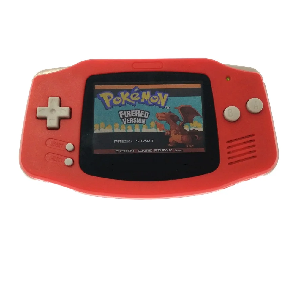 

Professionally refurbished For Game Boy For GBA Console With AGS-101 Backlight Backlit Screen- Red Color