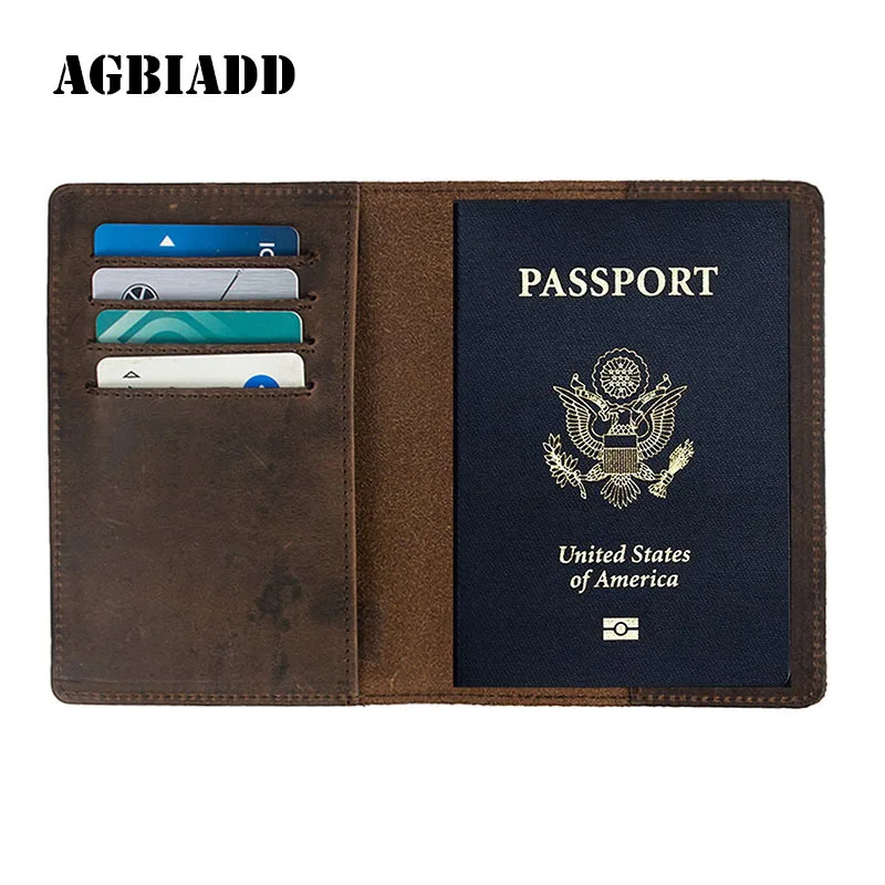Обложка для паспорта A594 мужская из натуральной кожи|leather passport case|passport casegenuine leather