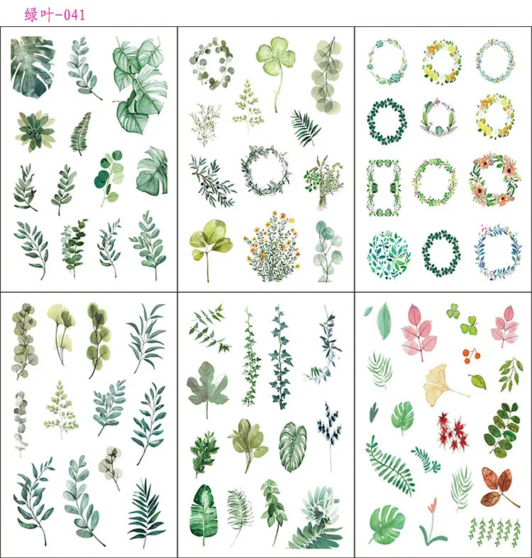 6 Pcspack Beautiful Green Leaves Decorative Stationery Stickers Scrapbooking Diy Diary Album Stick Lable huismerk kopen in de aanbieding 6 Pcspack Beautiful Green Leaves Decorative Stationery Stickers Scrapbooking Diy Diary Album Stick Lable huismerk kopen in de aanbieding