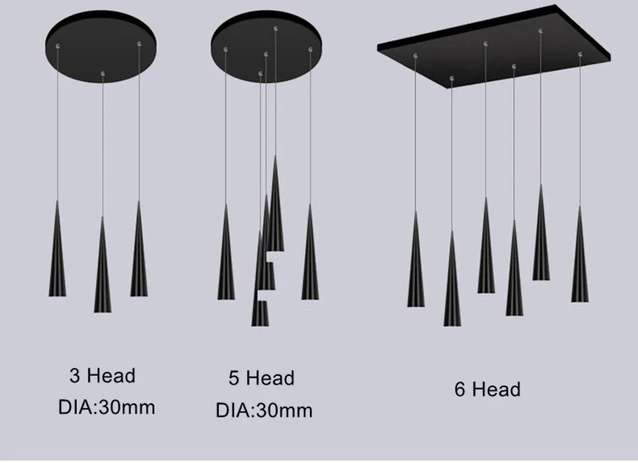 Novidade Luzes Led Luminária Pode Ser Escurecido Cozinha Ilha Loja Balcão de Bar Decoração da Sala de Jantar Pingente Luzes do Tubo do Cilindro 7 cozinha ilha sala de jantar loja balcão