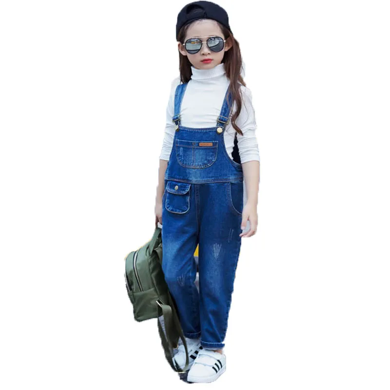 2017 New Arrival Children'S Overalls Baby Girl Jeans Jumpsuits Casual