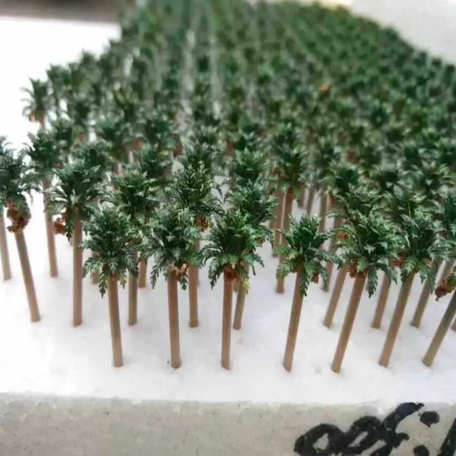 architecture model copper tree in miniature  (12)