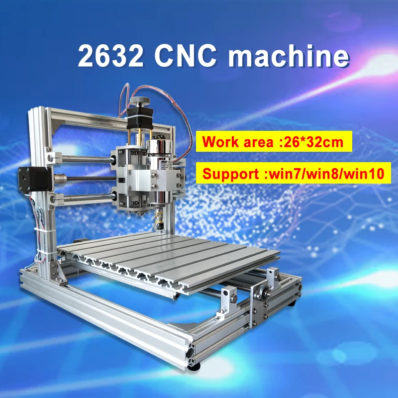 Фрезерный станок CNC2632 с ER11 фрезерный мини для гравировки шпинделя 300 Вт лазерная