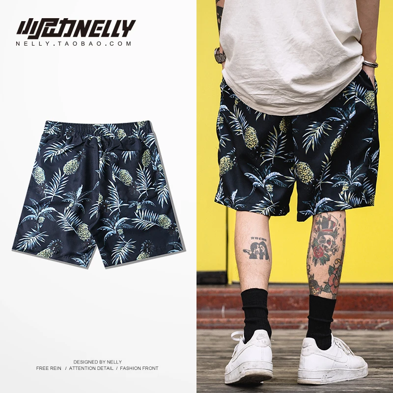 NELLY летние английские пляжные шорты мужские повседневные спортивные Молодежные модный скейтборд шорты хип хоп Уличная