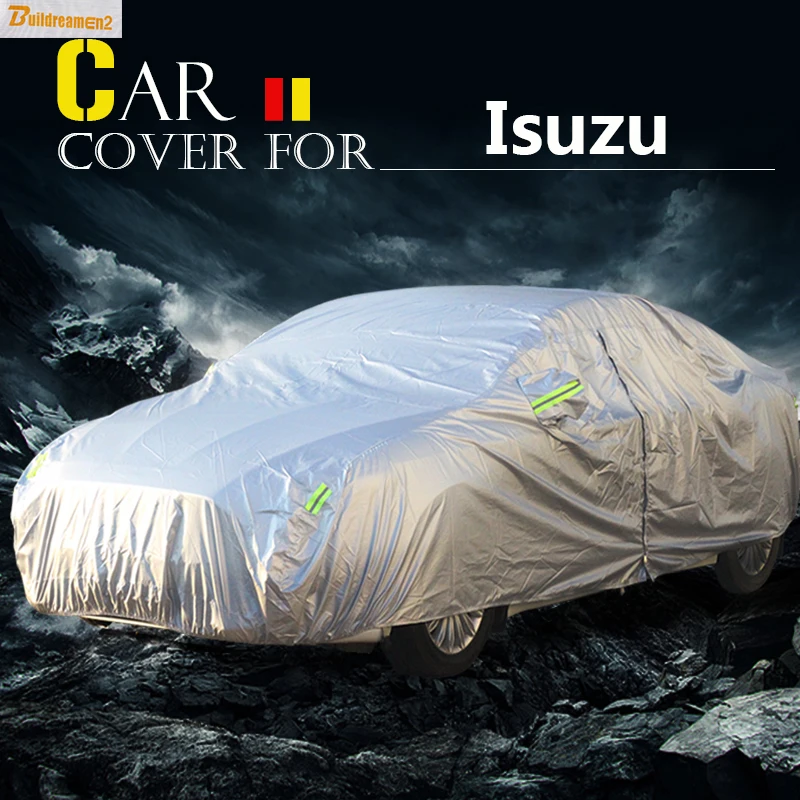 

Buildreamen2 Car Cover Sun Anti-UV Snow Rain Scratch Resistant Cover Waterproof For Isuzu Amigo Axiom I-Mark Piazza Vehicross